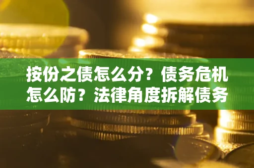 济南按份之债怎么分？债务危机怎么防？法律角度拆解债务分配与风险自保指南