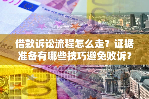 济南借款诉讼流程怎么走？证据准备有哪些技巧避免败诉？