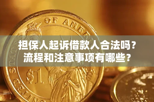 济南担保人起诉借款人合法吗？流程和注意事项有哪些？