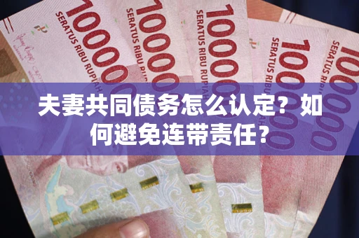 济南夫妻共同债务怎么认定？如何避免连带责任？