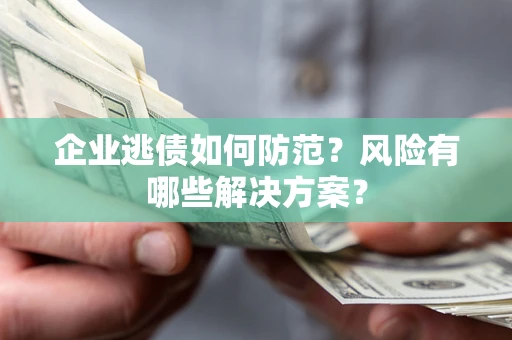济南企业逃债如何防范？风险有哪些解决方案？