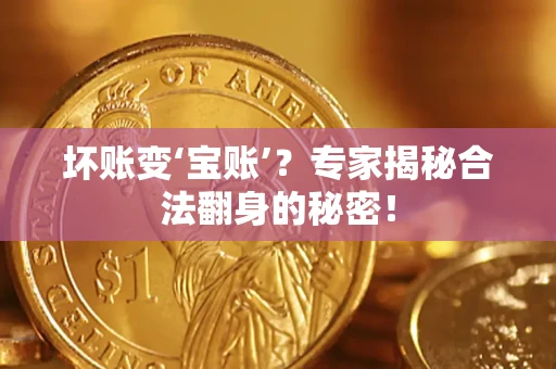 济南坏账变‘宝账’？专家揭秘合法翻身的秘密！