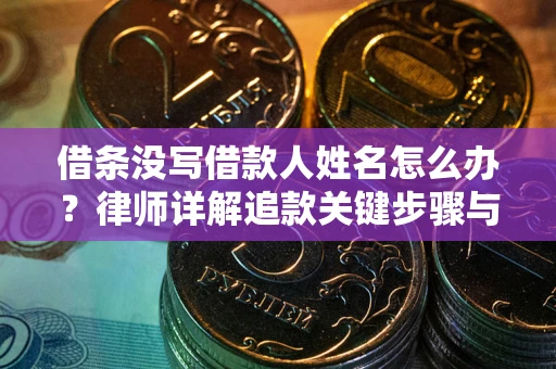 济南借条没写借款人姓名怎么办？律师详解追款关键步骤与证据链构建