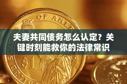济南夫妻共同债务怎么认定？关键时刻能救你的法律常识
