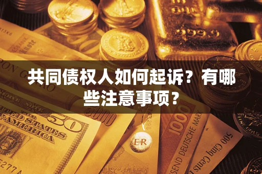 济南共同债权人如何起诉？有哪些注意事项？