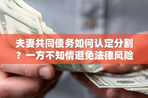 济南夫妻共同债务如何认定分割？一方不知情避免法律风险必看！